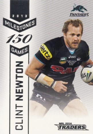 2014 NRL Traders Milestones - M10 Clint Newton Penrith Panthers