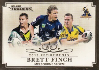 2014 NRL Traders Retirements - R07 Brett Finch Melbourne Storm