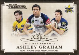2014 NRL Traders Retirements - R09 Ashley Graham North Qld Cowboys