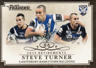 2014 NRL Traders Retirements - R16 Steve Turner Canterbury Bulldogs
