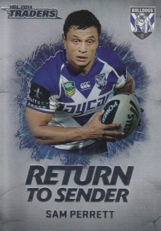 2014 NRL Traders Return To Sender - RTS04 Sam Perrett Canterbury Bulldogs