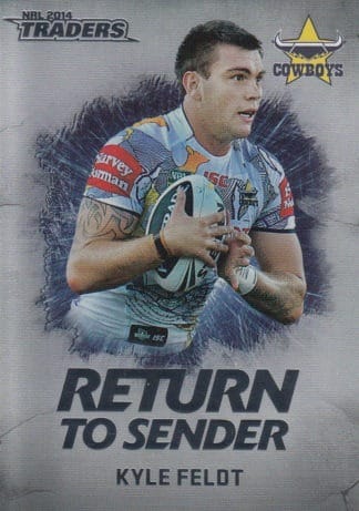 2014 NRL Traders Return To Sender - RTS07 Kyle Feldt North Qld Cowboys