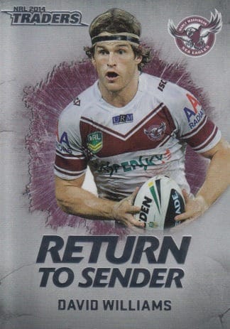 2014 NRL Traders Return To Sender - RTS12 David Williams Manly Sea Eagles