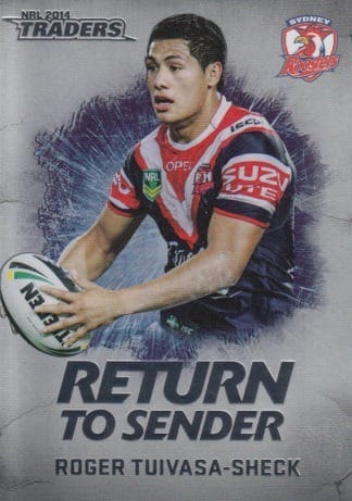 2014 NRL Traders Return To Sender - RTS27 Roger Tuivasa-Sheck Sydney Roosters