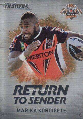2014 NRL Traders Return To Sender - RTS31 Marika Koroibete Wests Tigers