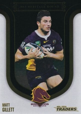 2014 NRL Traders Season To Remember - SR26 Matt Gillett Brisbane Broncos