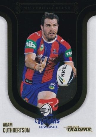 2014 NRL Traders Season To Remember - SR33 Adam Cuthbertson Newcastle Knights