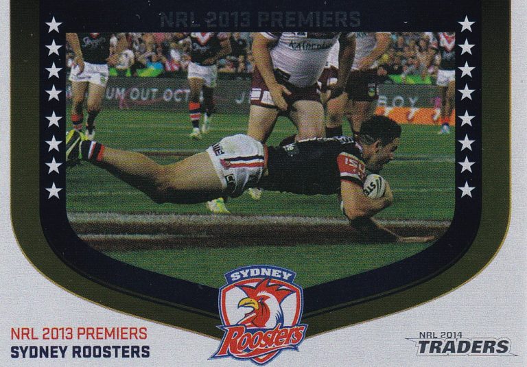 2014 NRL Traders Season To Remember - SR43 Roosters Premiership Card