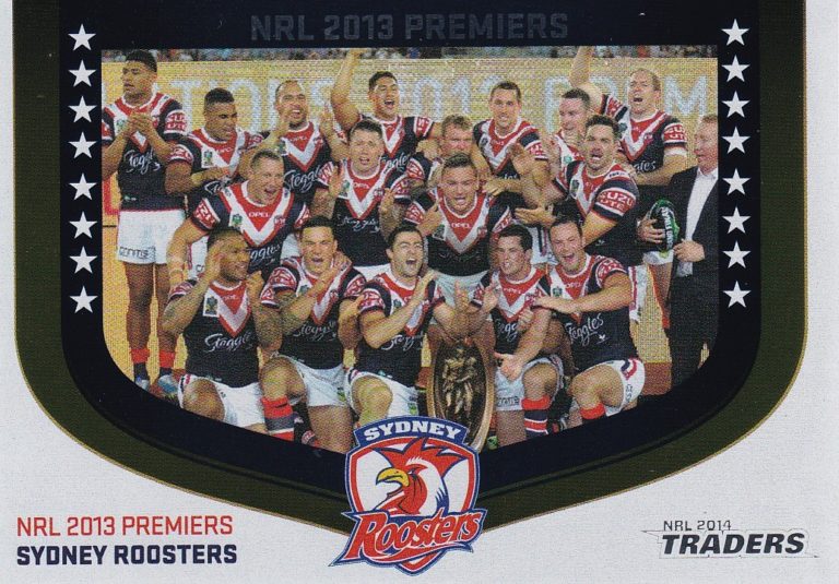 2014 NRL Traders Season To Remember - SR44 Roosters Premiership Card