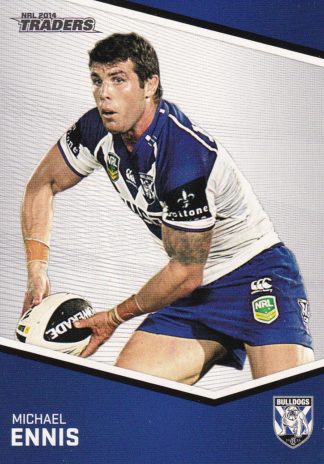 2014 NRL Traders Common Card - Base 012 Michael Ennis Canterbury Bulldogs