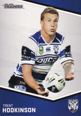 2014 NRL Traders Common Card - Base 014 Trent Hodkinson Canterbury Bulldogs