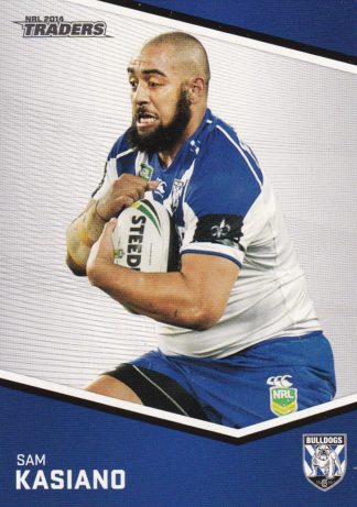 2014 NRL Traders Common Card - Base 016 Sam Kasiano Canterbury Bulldogs