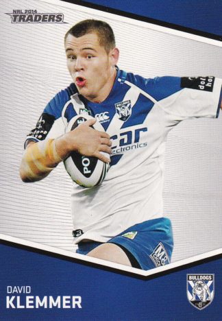 2014 NRL Traders Common Card - Base 017 David Klemmer Canterbury Bulldogs
