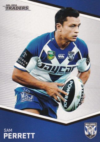 2014 NRL Traders Common Card - Base 019 Sam Perrett Canterbury Bulldogs