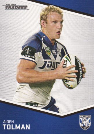 2014 NRL Traders Common Card - Base 021 Aiden Tolman Canterbury Bulldogs
