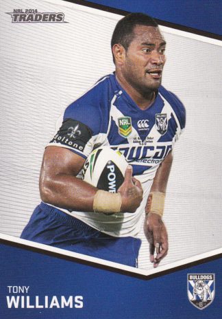 2014 NRL Traders Common Card - Base 022 Tony Williams Canterbury Bulldogs
