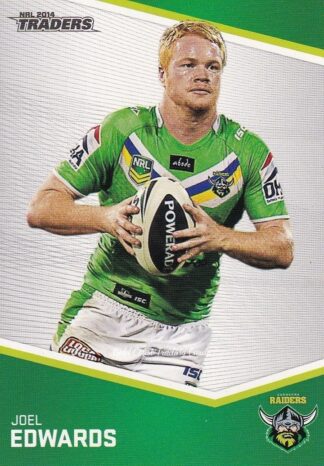 2014 NRL Traders Common Card - Base 025 Joel Edwards Canberra Raiders