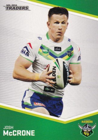 2014 NRL Traders Common Card - Base 027 Josh McCrone Canberra Raiders