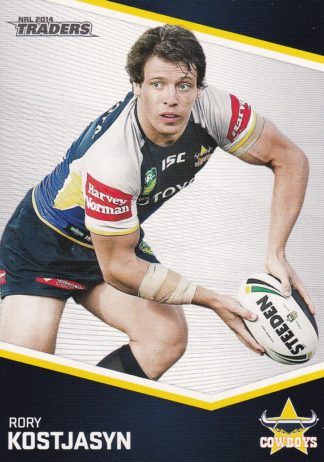 2014 NRL Traders Common Card - Base 037 Rory Kostjasyn North Qld Cowboys