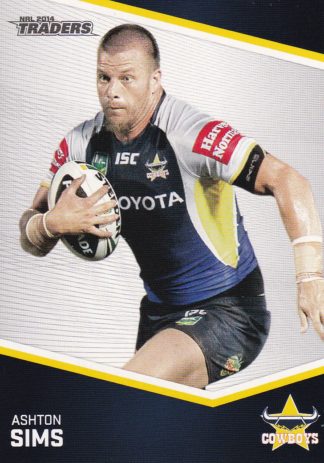 2014 NRL Traders Common Card - Base 041 Ashton Sims North Qld Cowboys