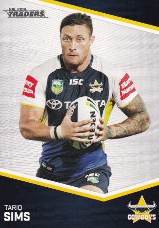 2014 NRL Traders Common Card - Base 042 Tariq Sims North Qld Cowboys