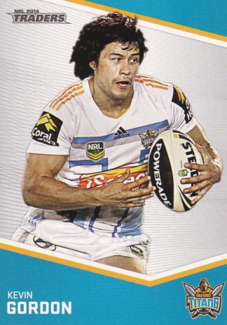 2014 NRL Traders Common Card - Base 048 Kevin Gordon Gold Coast Titans