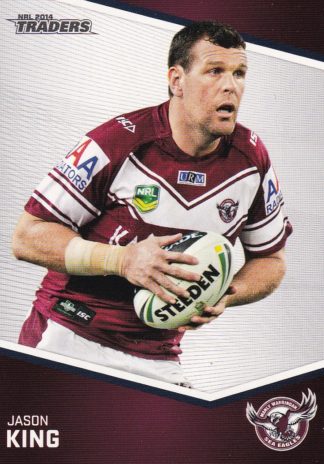 2014 NRL Traders Common Card - Base 056 Jason King Manly Sea Eagles