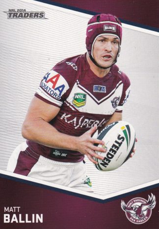 2014 NRL Traders Common Card - Base 058 Matt Ballin Manly Sea Eagles