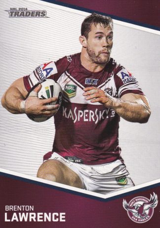 2014 NRL Traders Common Card - Base 062 Brenton Lawrence Manly Sea Eagles