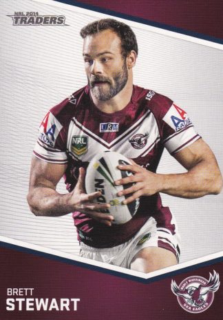 2014 NRL Traders Common Card - Base 064 Brett Stewart Manly Sea Eagles