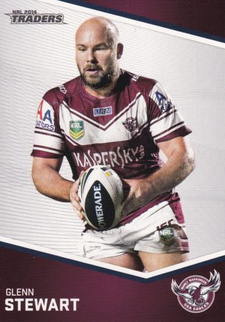 2014 NRL Traders Common Card - Base 065 Glenn Stewart Manly Sea Eagles