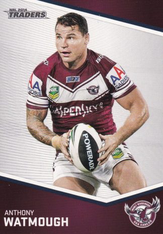 2014 NRL Traders Common Card - Base 066 Anthony Watmough Manly Sea Eagles