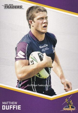 2014 NRL Traders Common Card - Base 071 Matthew Duffie Melbourne Storm