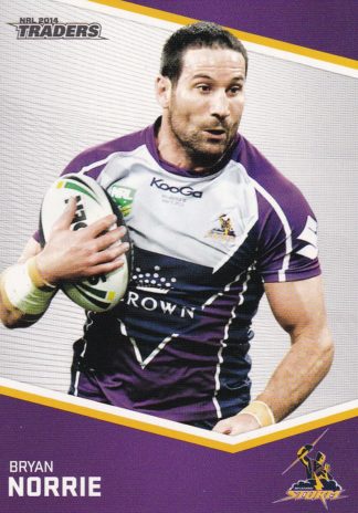 2014 NRL Traders Common Card - Base 075 Bryan Norrie Melbourne Storm