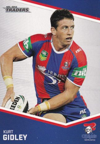 2014 NRL Traders Common Card - Base 078 Kurt Gidley Newcastle Knights