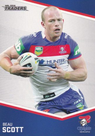 2014 NRL Traders Common Card - Base 088 Beau Scott Newcastle Knights