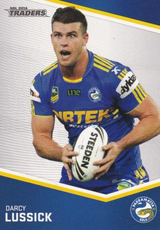 2014 NRL Traders Common Card - Base 092 Darcy Lussick Parramatta Eels