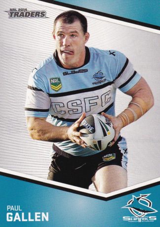 2014 NRL Traders Common Card - Base 111 Paul Gallen Cronulla Sharks