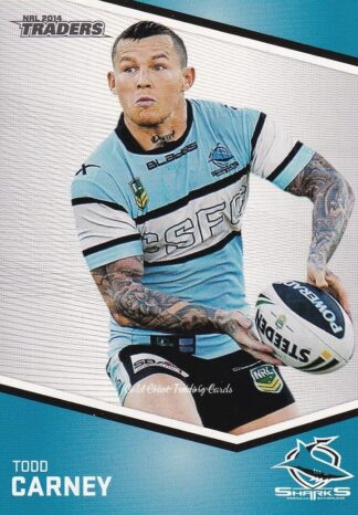 2014 NRL Traders Common Card - Base 112 Todd Carney Cronulla Sharks