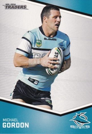 2014 NRL Traders Common Card - Base 116 Michael Gordon Cronulla Sharks