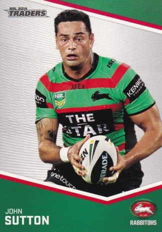 2014 NRL Traders Common Card - Base 122 John Sutton South Sydney Rabbitohs