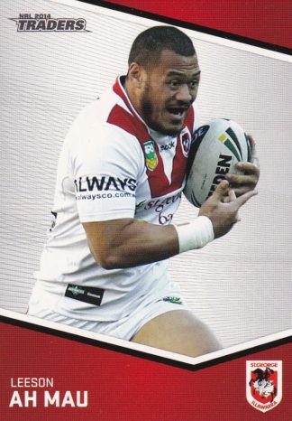2014 NRL Traders Common Card - Base 134 Leeson Ah Mau St George Dragons