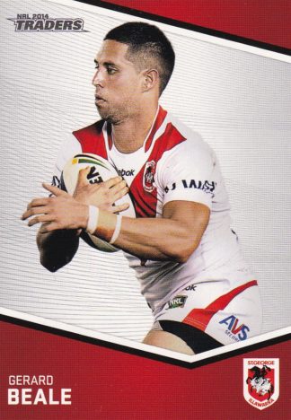 2014 NRL Traders Common Card - Base 135 Gerard Beale St George Dragons