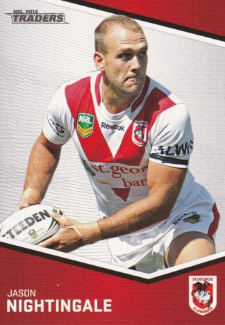 2014 NRL Traders Common Card - Base 142 Jason Nightingale St George Dragons