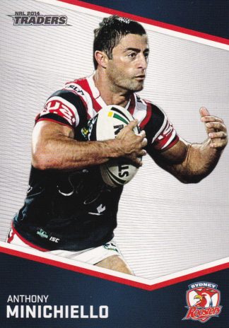 2014 NRL Traders Common Card - Base 144 Anthony Minichiello Sydney Roosters