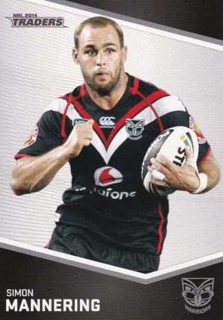 2014 NRL Traders Common Card - Base 155 Simon Mannering Warriors