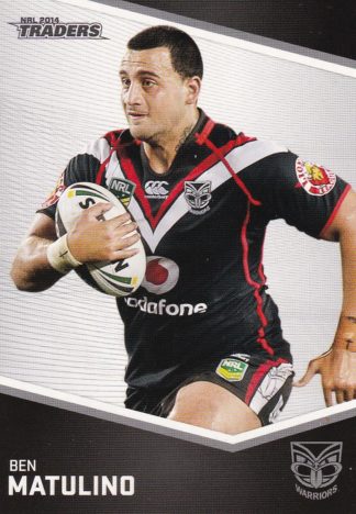 2014 NRL Traders Common Card - Base 163 Ben Matulino Warriors