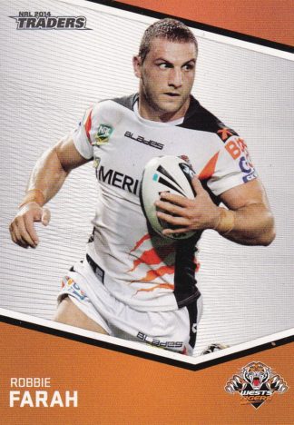 2014 NRL Traders Common Card - Base 166 Robbie Farah Wests Tigers