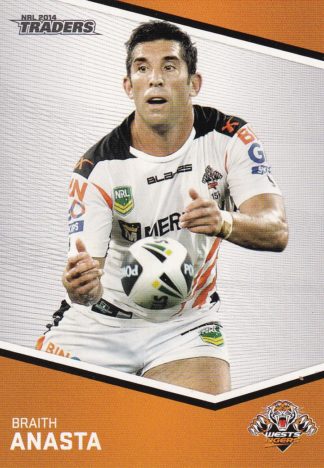 2014 NRL Traders Common Card - Base 167 Braith Anasta Wests Tigers