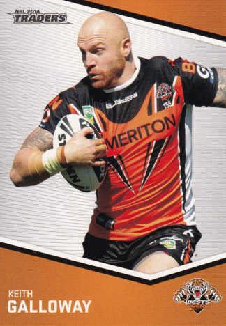 2014 NRL Traders Common Card - Base 170 Keith Galloway Wests Tigers